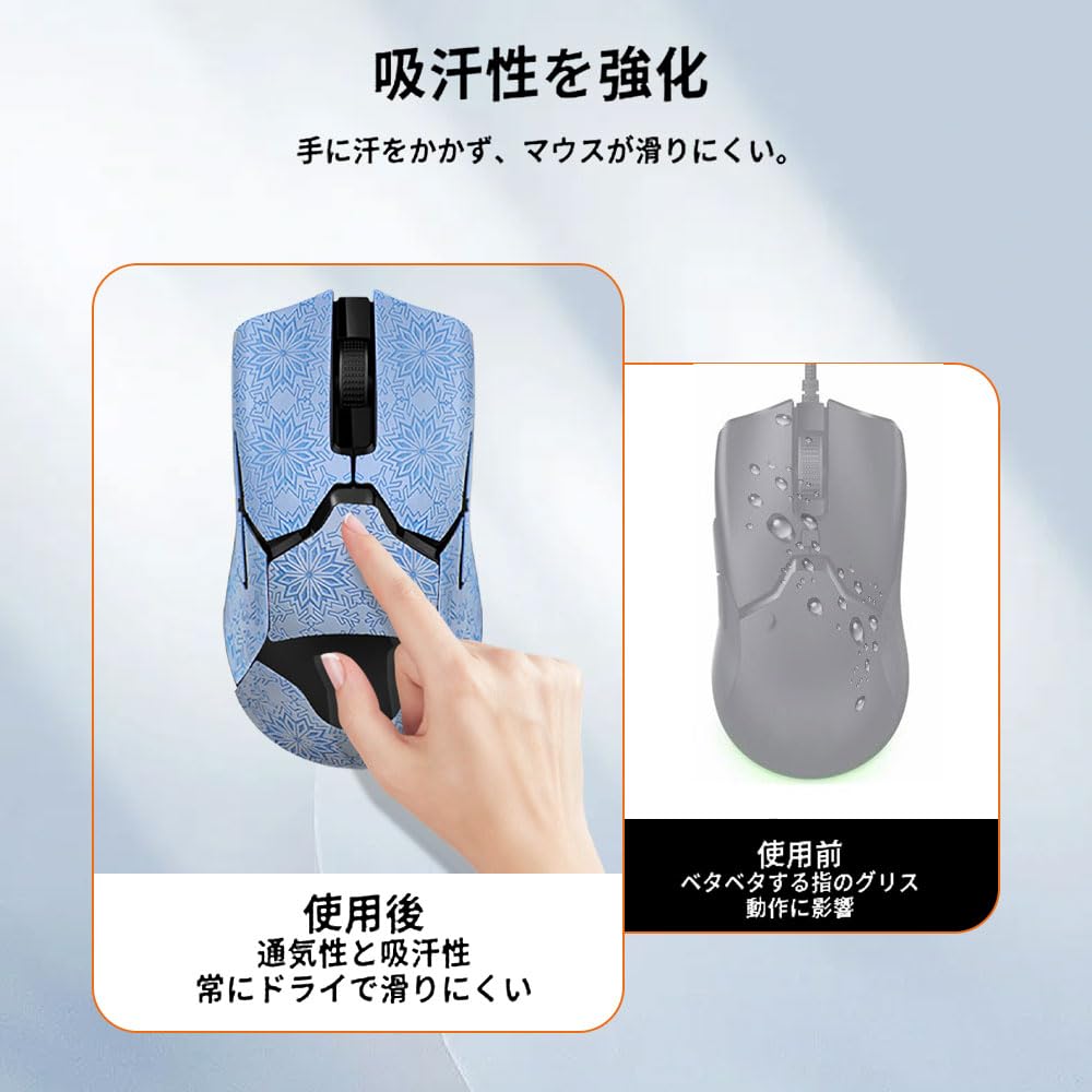 Razer VIPER V3 PRO マウスソールとグリップテープ付属 Amazon | (2セット入り)LAZIRO マウスソール Razer Viper V3 Pro